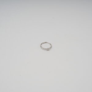 AGOR 925 Sterling Silver Adjustable Star Ring | Delicate CZ Diamond Free-Size Women's Ring