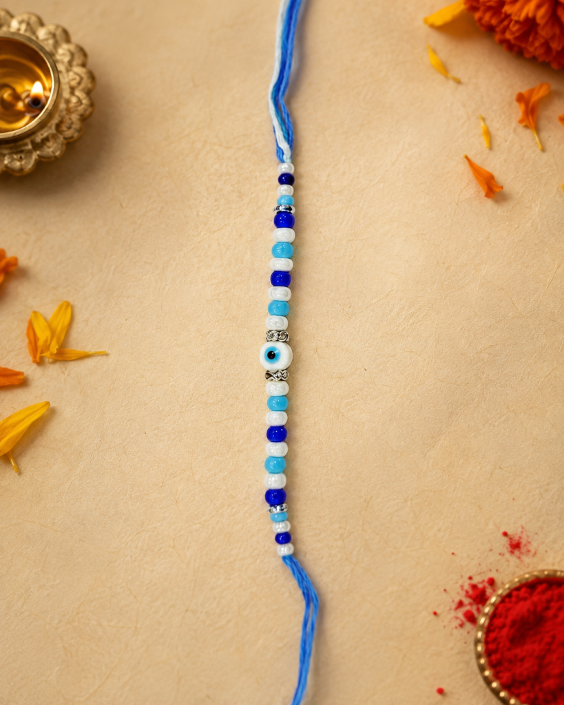 DivoRama Set of 3 Rakhis for Brother | Ganpati, Evil Eye & Ganesha Spiritual Rakhi | Designer Rakhi for Bhaiya Bhai | Raksha Bandhan 2026 Thread Rakhi