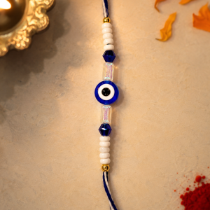 DivoRama Set of 3 Rakhis for Brother | English BHAI & Hindi Bhai Name Rakhi with Evil Eye Rakhi | Designer Rakhi for Bhaiya Bhai | Raksha Bandhan 2026 Thread Rakhi Combo