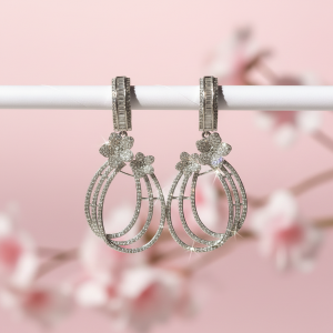 Lustrous Halo Party Wear Earrings