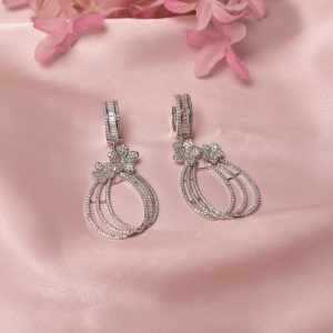Lustrous Halo Party Wear Earrings