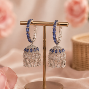 Blue Stone Jhumki