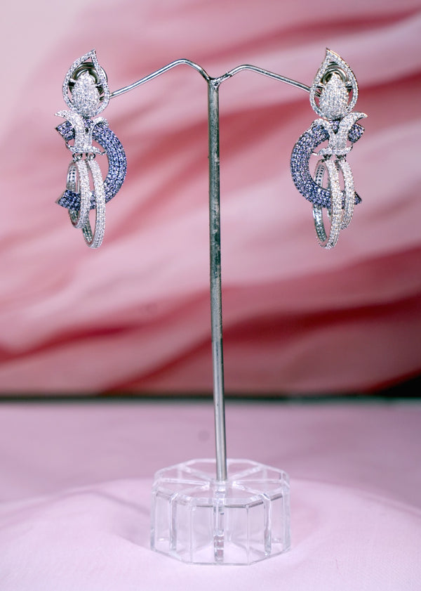 Noor Amethyst Party Wear Earrings