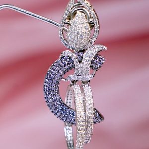 Noor Amethyst Party Wear Earrings