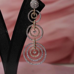 Moonlit Circle Earrings Party Wear Earrings Women