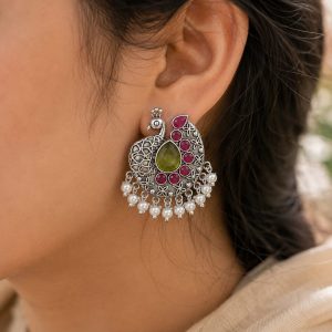 Peacock Stud Earring