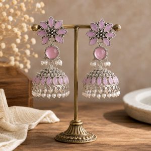 Blush Bloom Jhumkas