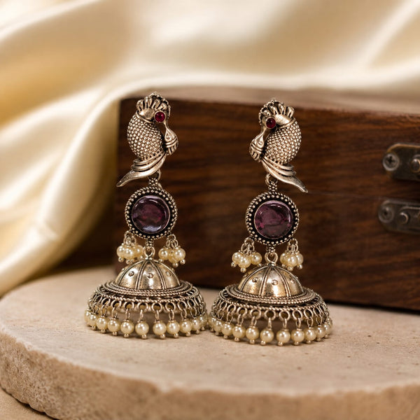 Silver Bird Jhumki