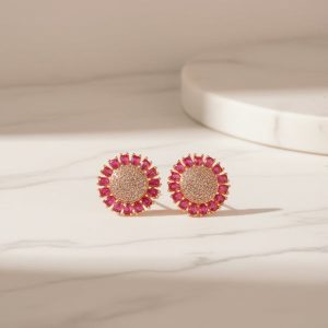 Pink Flicker Studs
