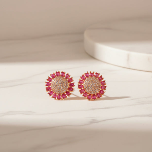 Pink Flicker Studs