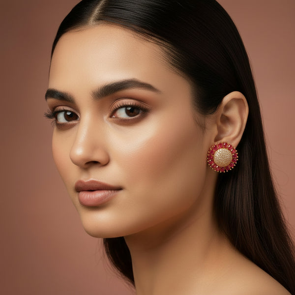Pink Flicker Studs