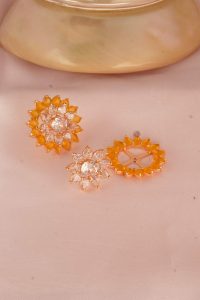 2 in One Daffodil Studs Earring