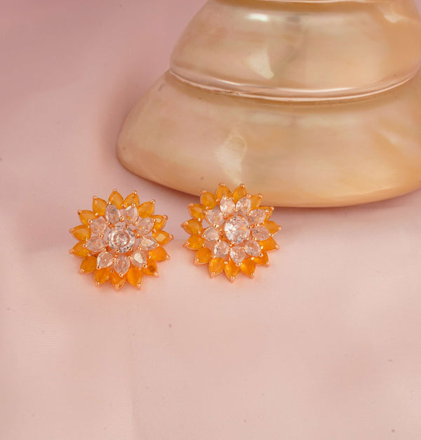 2 in One Daffodil Studs Earring