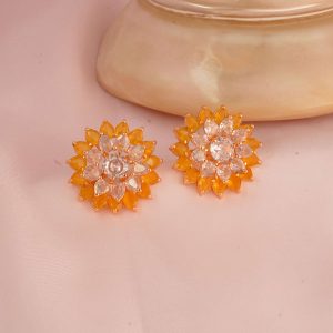 2 in One Daffodil Studs Earring