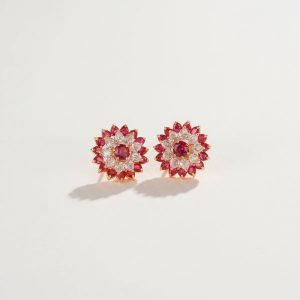 2 in One Flora Studs Earring