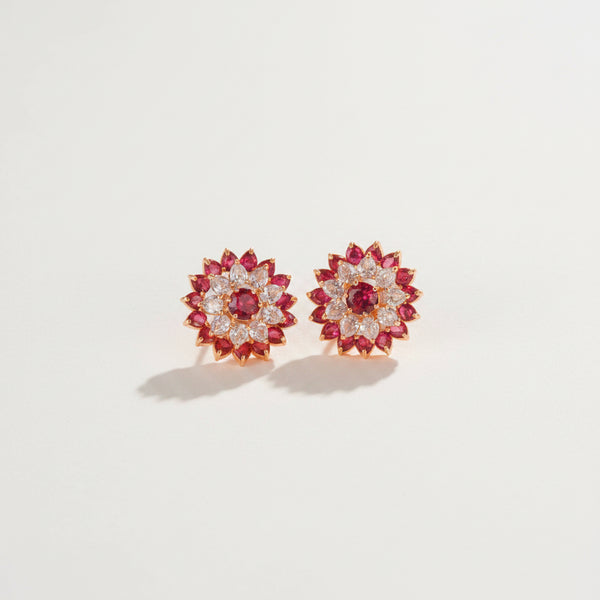 2 in One Flora Studs Earring