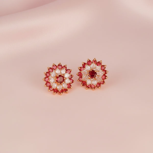 2 in One Flora Studs Earring