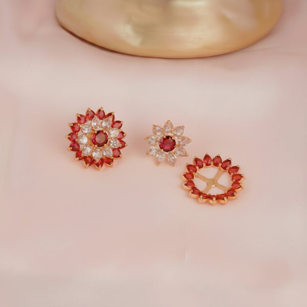 2 in One Flora Studs Earring