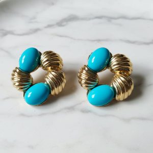 Carnival Cluster Party Wear Earrings | Multicolor Gem Studs