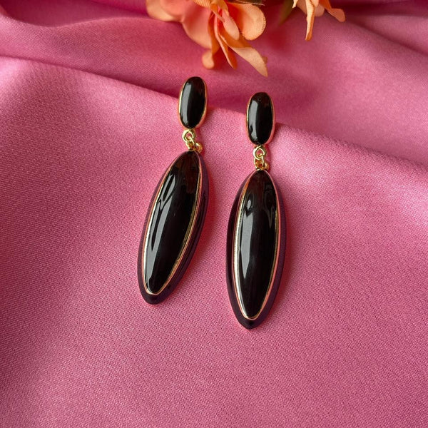 Black Oval Drops