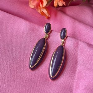Regal Orchid Oval Drops