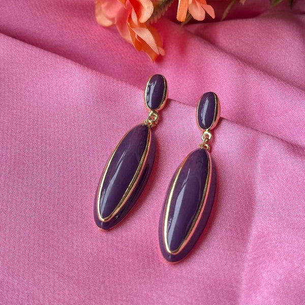 Regal Orchid Oval Drops