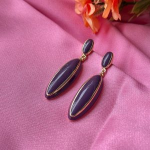 Regal Orchid Oval Drops