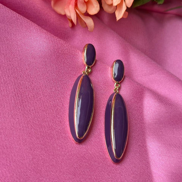 Regal Orchid Oval Drops