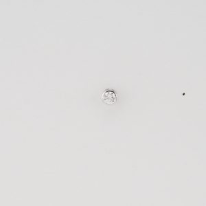 AGOR 925 Sterling Silver Round Bezel Set Solitaire Stud Earrings Jewellery for Women
