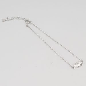AGOR 925 Sterling Silver Lucky Elephant Bracelet for Women, Cute Animal Motif Jewellery