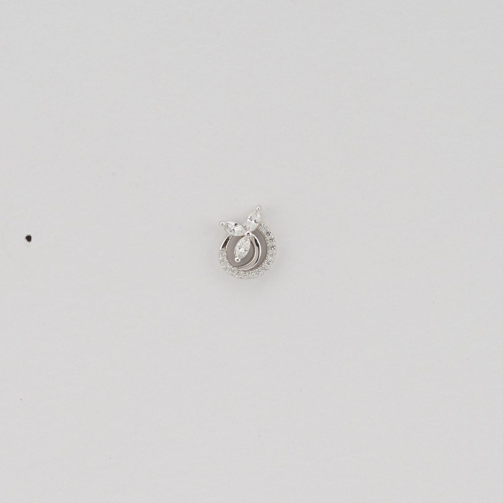 AGOR 925 Sterling Silver Floral Halo Circle Stud Earrings Jewellery for Women