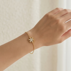 925 Sterling Silver Geometric Starburst Bracelet in Premium Gold Finish Premium Jewellery for Women