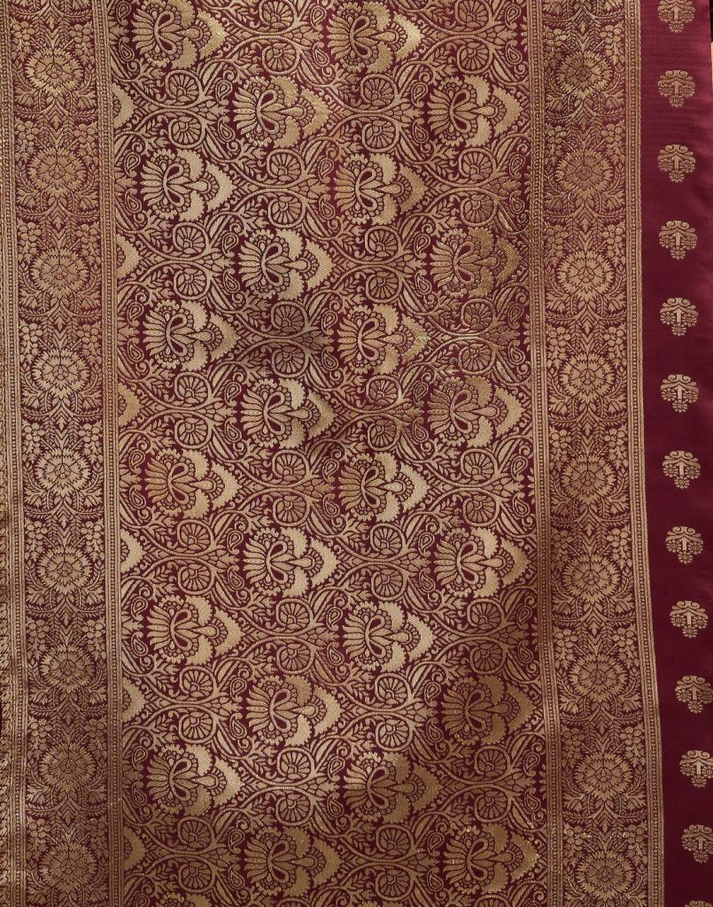AXONIT Women's Silk Blend Banarasi Jacquard