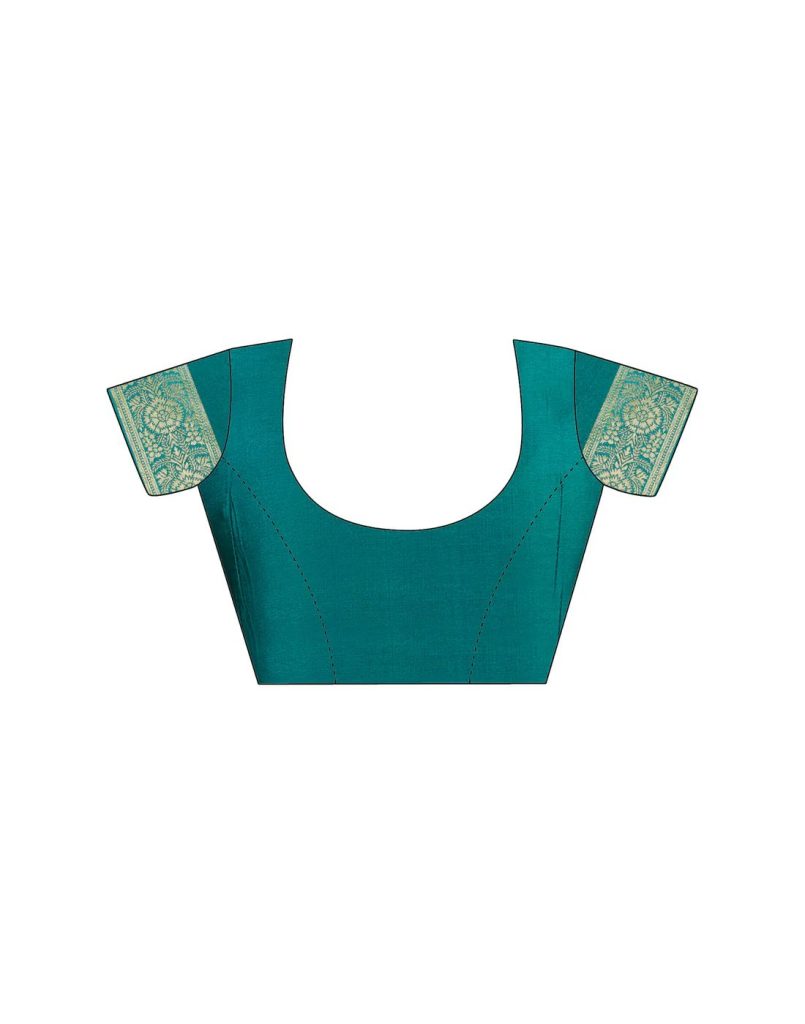 AXONIT Women's Silk Blend Banarasi Jacquard