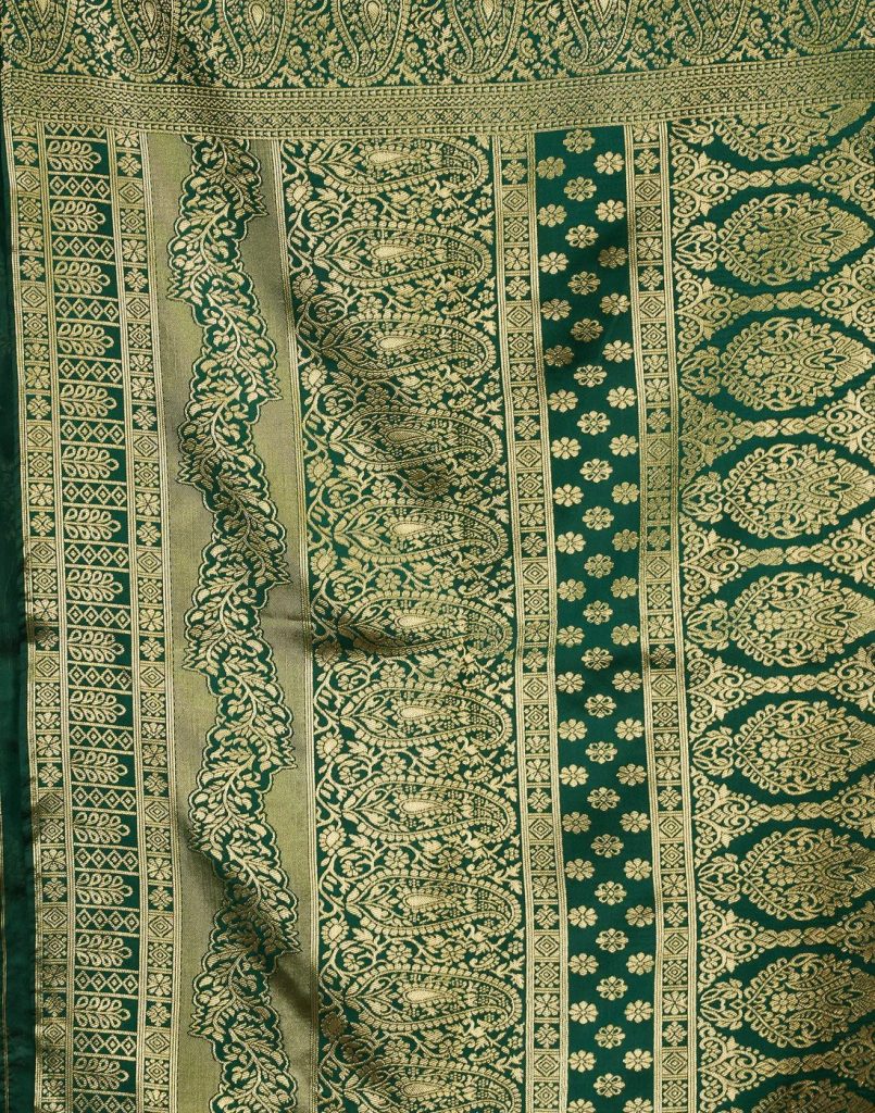 AXONIT Women's Silk Blend Banarasi Jacquard