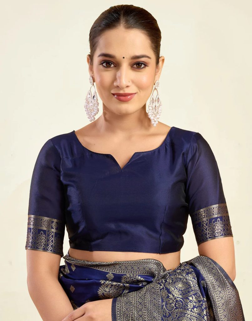 AXONIT Women's Silk Blend Banarasi Jacquard