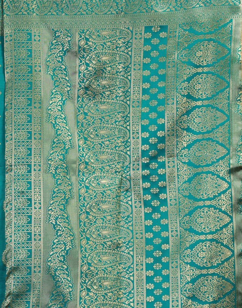 AXONIT Women's Silk Blend Banarasi Jacquard