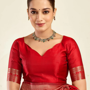 AXONIT Women's Silk Blend Banarasi Jacquard