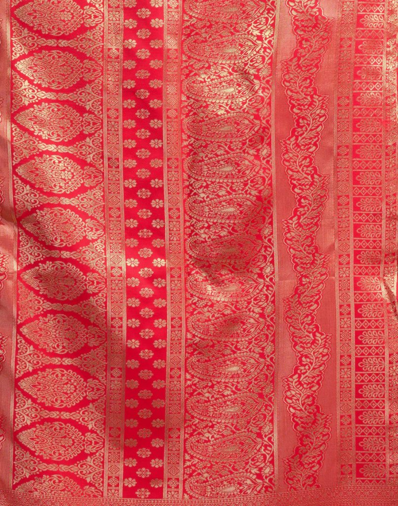 AXONIT Women's Silk Blend Banarasi Jacquard