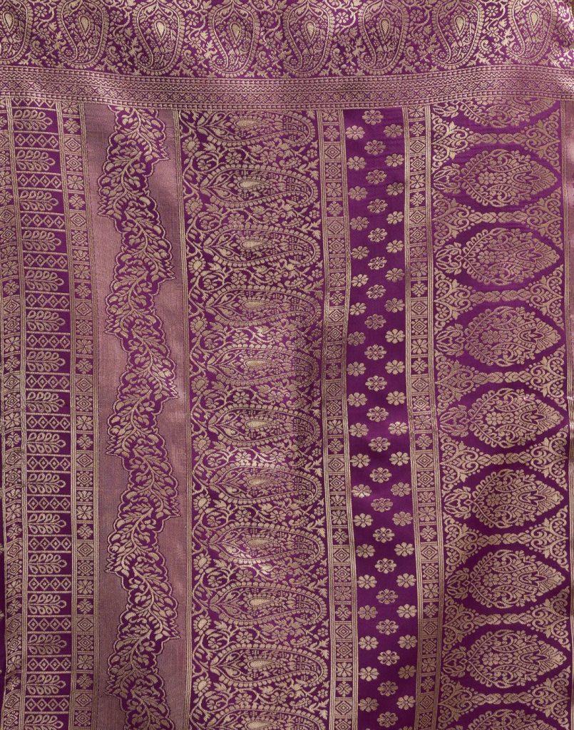 AXONIT Women's Silk Blend Banarasi Jacquard