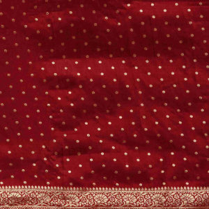 AXONIT Women's Silk Blend Banarasi Jacquard Traditional Motifs Design Saree with Unstitched Blouse Piece