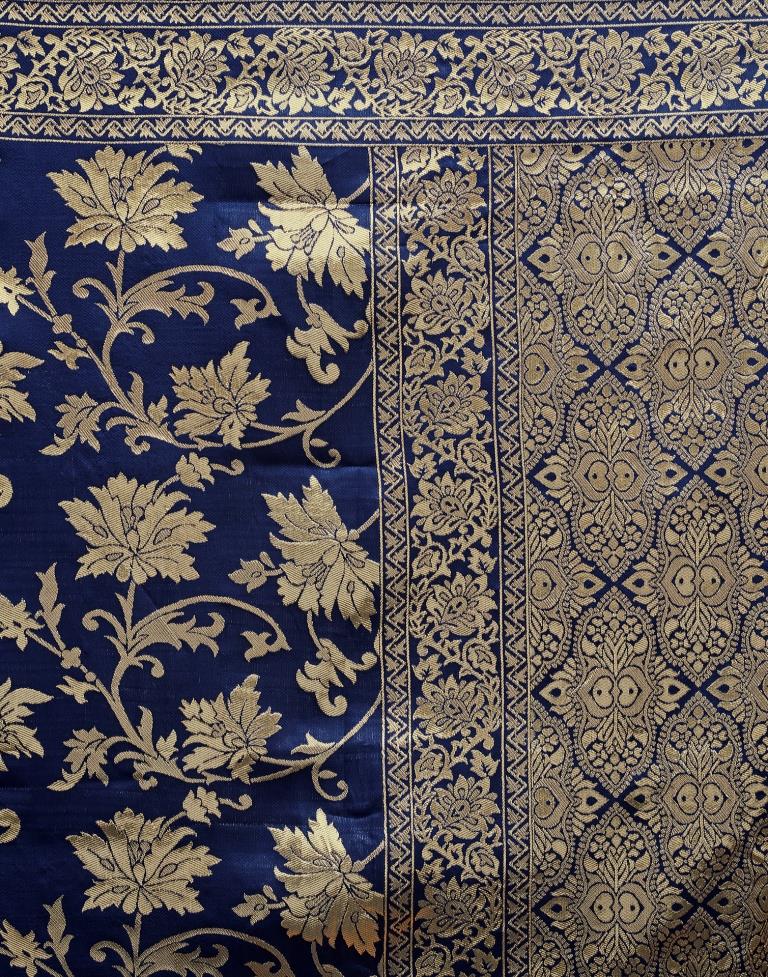 AXONIT Women's Silk Blend Banarasi Jacquard