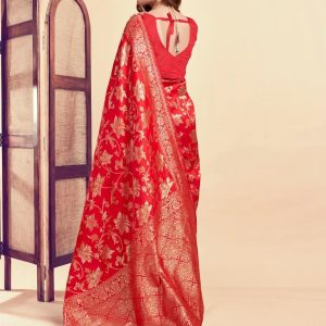 AXONIT Women's Silk Blend Banarasi Jacquard
