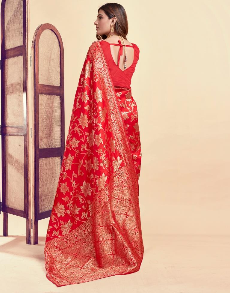 AXONIT Women's Silk Blend Banarasi Jacquard