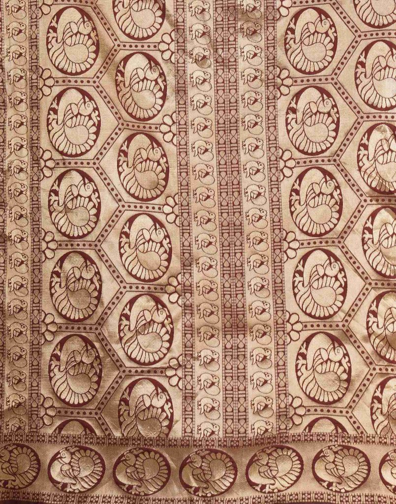 AXONIT Women's Silk Blend Banarasi Jacquard