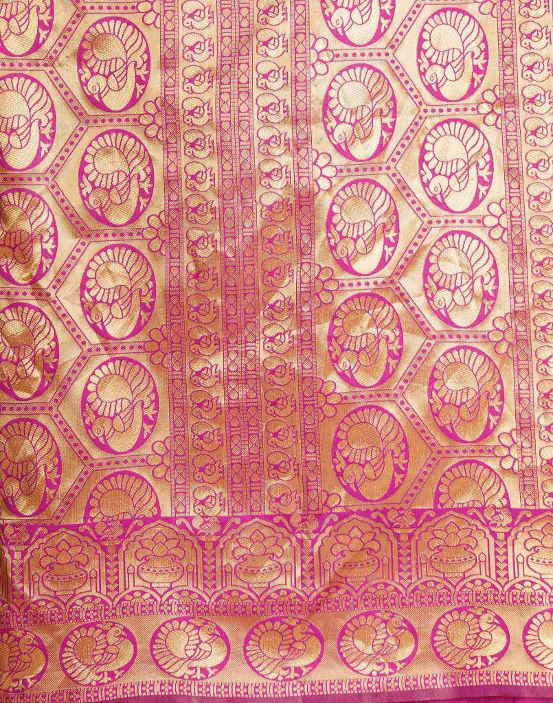 AXONIT Women's Silk Blend Banarasi Jacquard