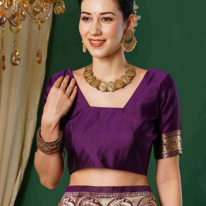 AXONIT Women's Silk Blend Banarasi Jacquard