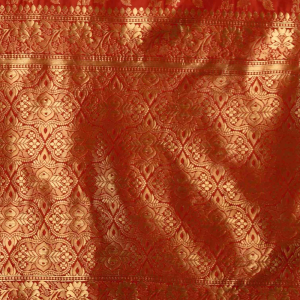 AXONIT Women's Silk Blend Banarasi Jacquard Floral