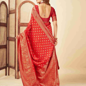 AXONIT Women's Silk Blend Banarasi Jacquard
