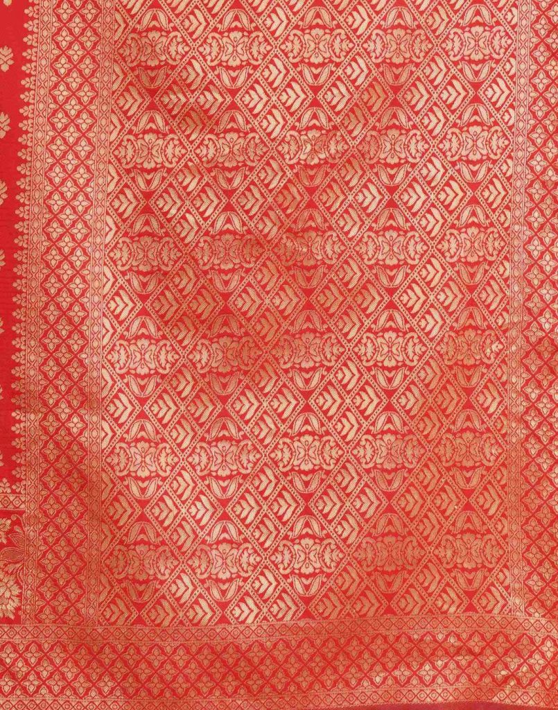 AXONIT Women's Silk Blend Banarasi Jacquard
